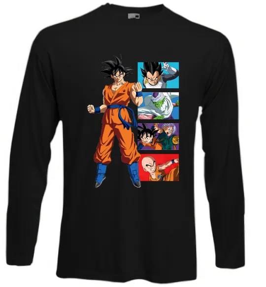 Лонгслив Dragon ball Goku Черный фото