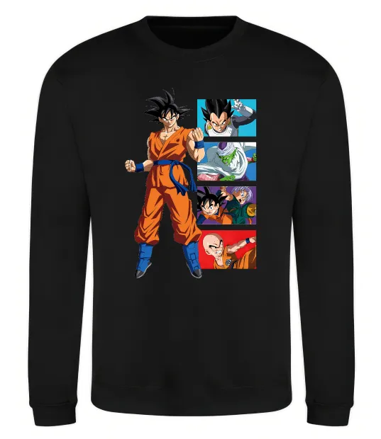 Світшот Dragon ball Goku Чорний фото