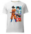 Мужская премиум футболка Dragon ball Goku Белый фото