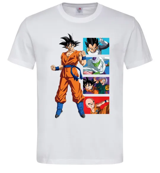 Чоловіча футболка Dragon ball Goku Білий фото