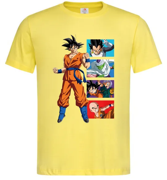 Чоловіча футболка Dragon ball Goku Лимонний фото