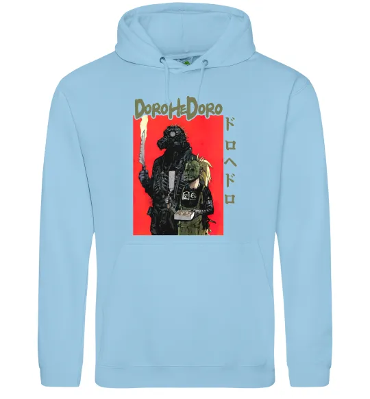 Жіноча толстовка (худі) Dorohedoro в масках Блакитний фото