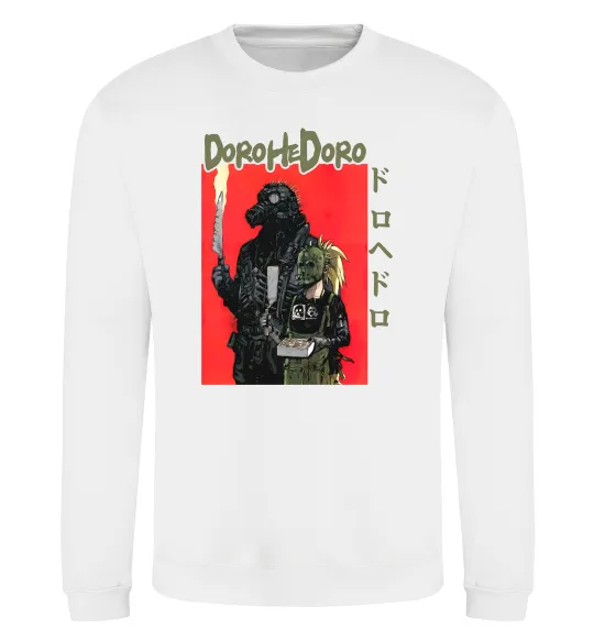 Свитшот Dorohedoro в масках Белый фото