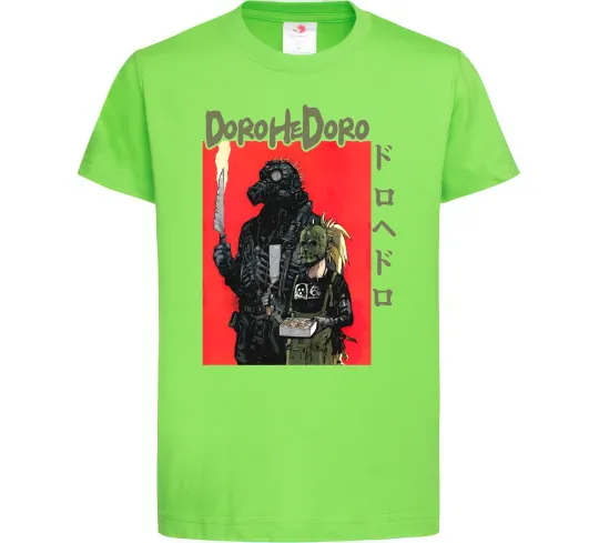 Дитяча футболка Dorohedoro в масках Лаймовий фото