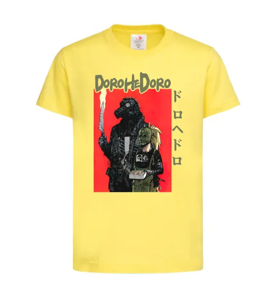 Детская футболка Dorohedoro в масках Лимонный фото