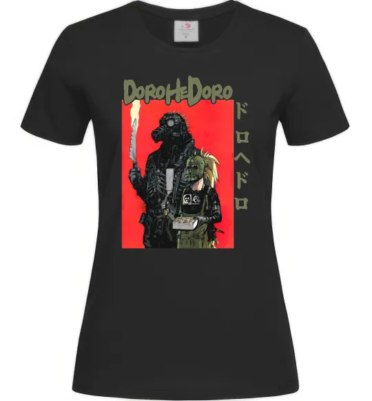 Женская футболка Dorohedoro в масках Черный фото