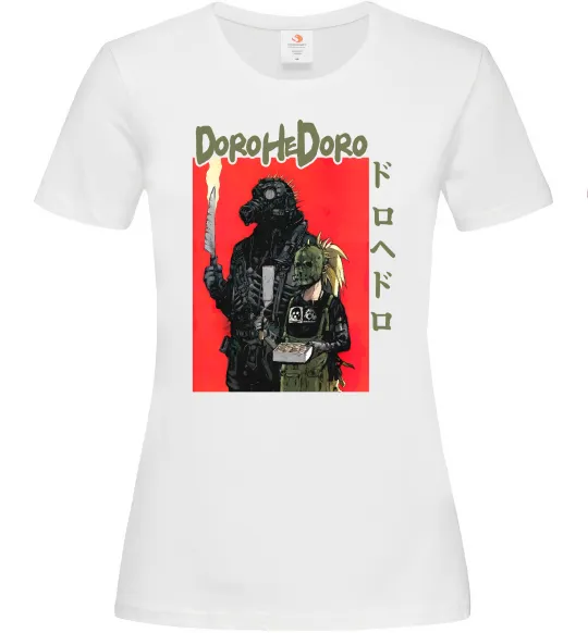 Женская футболка Dorohedoro в масках Белый фото