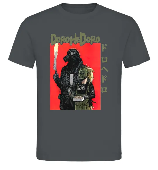 Чоловіча футболка Dorohedoro в масках Графіт фото