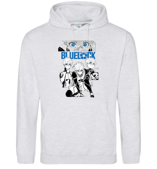 Женская толстовка (худи) Bluelock Серый меланж фото