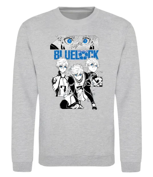 Світшот Bluelock Сірий меланж фото