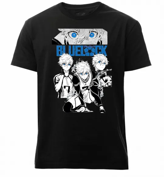 Чоловіча преміум футболка Bluelock Чорний фото