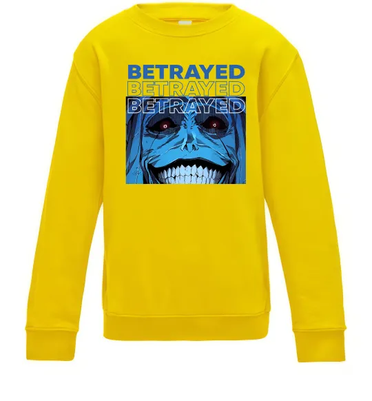 Дитячий світшот Solo leveling Betrayed Сонячно жовтий фото