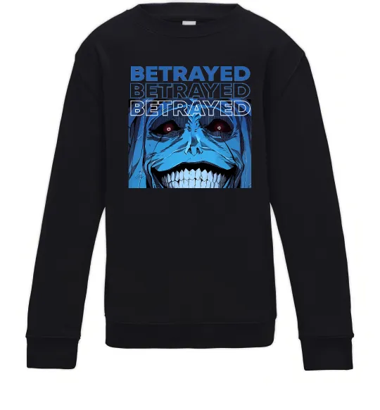 Дитячий світшот Solo leveling Betrayed Чорний фото