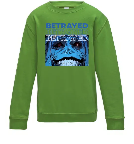 Дитячий світшот Solo leveling Betrayed Лаймовий фото