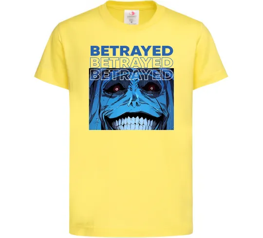 Дитяча футболка Solo leveling Betrayed Лимонний фото