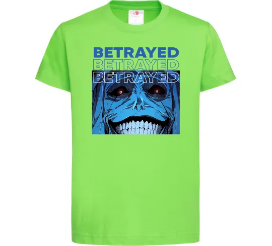 Дитяча футболка Solo leveling Betrayed Лаймовий фото