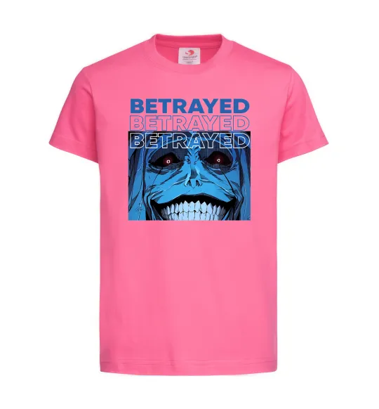 Детская футболка Solo leveling Betrayed Ярко-розовый фото