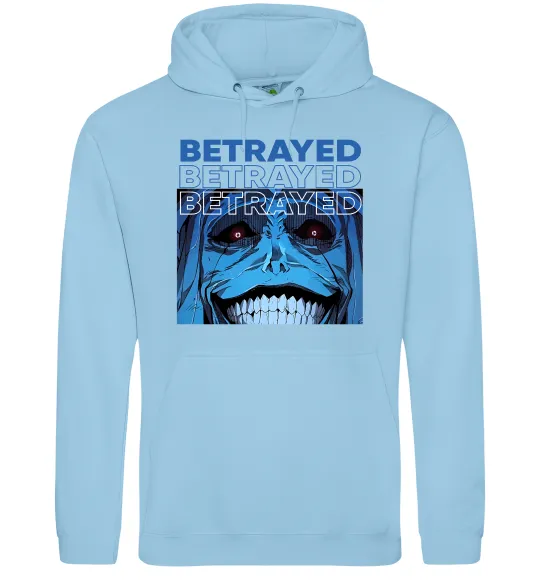 Чоловіча толстовка (худі) Solo leveling Betrayed Блакитний фото