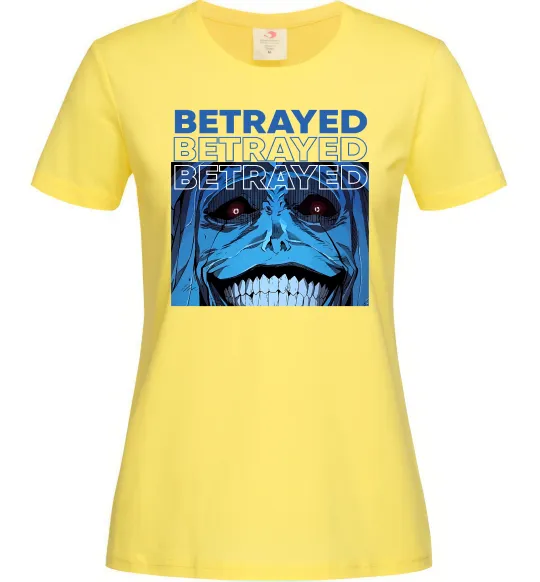 Женская футболка Solo leveling Betrayed Лимонный фото