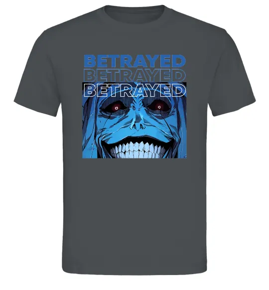 Чоловіча футболка Solo leveling Betrayed Графіт фото