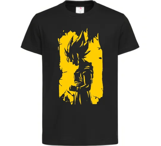 Дитяча футболка Goku art Чорний фото