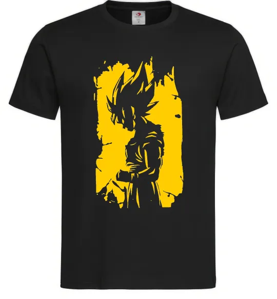 Чоловіча футболка Goku art Чорний фото