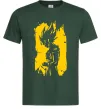 Чоловіча футболка Goku art Темно-зелений фото