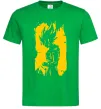 Чоловіча футболка Goku art Зелений фото