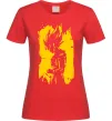 Женская футболка Goku art Красный фото