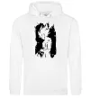 Чоловіча толстовка (худі) Goku art Білий Чоловіча толстовка (худі) Goku art Білий фото