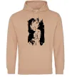 Чоловіча толстовка (худі) Goku art Пісочний Чоловіча толстовка (худі) Goku art Пісочний фото