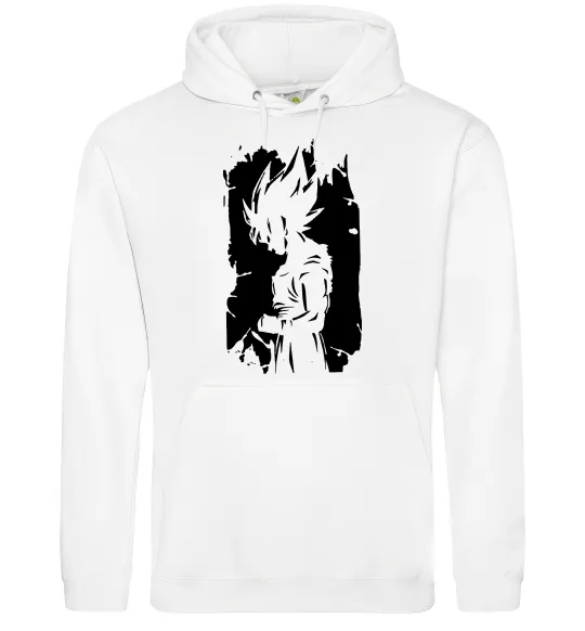 Женская толстовка (худи) Goku art Белый фото