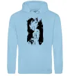 Жіноча толстовка (худі) Goku art Блакитний фото