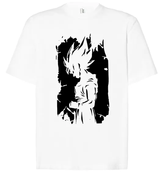 Футболка Оверсайз Goku art Білий фото