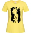 Женская футболка Goku art Лимонный фото