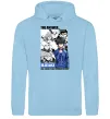 Чоловіча толстовка (худі) Blue Lock the answer Блакитний фото
