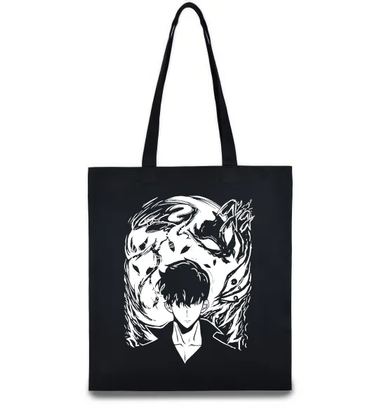 Еко-сумка Solo leveling art Чорний фото