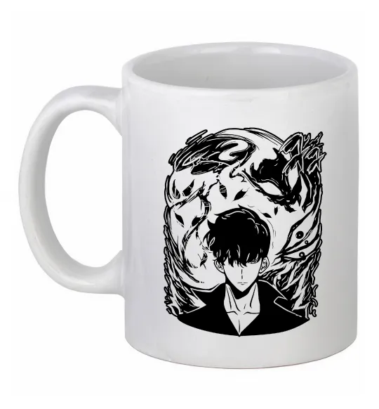 Чашка керамическая Solo leveling art Белый фото