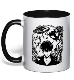 Чашка з кольоровою ручкою