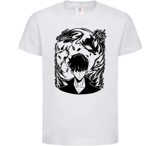 Дитяча футболка Solo leveling art Білий фото