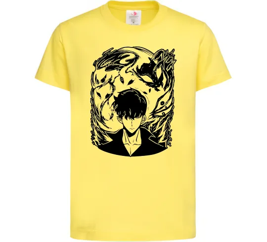 Дитяча футболка Solo leveling art Лимонний фото