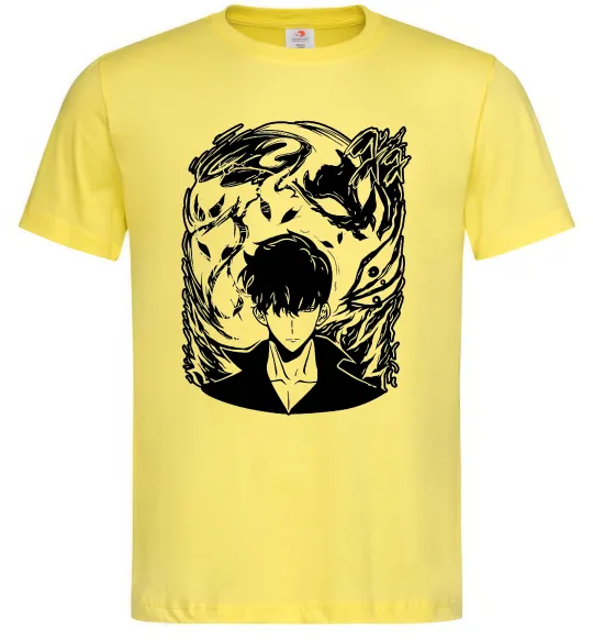 Чоловіча футболка Solo leveling art Лимонний фото