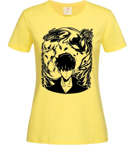 Жіноча футболка Solo leveling art Лимонний фото