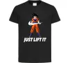 Дитяча футболка DragonBall just lift it Чорний Дитяча футболка DragonBall just lift it Чорний фото