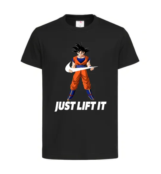 Дитяча футболка DragonBall just lift it Чорний фото
