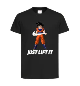 Дитяча футболка DragonBall just lift it Чорний фото