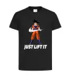 Дитяча футболка DragonBall just lift it Чорний фото