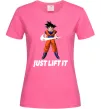 Жіноча футболка DragonBall just lift it Яскраво-рожевий фото
