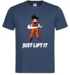 Чоловіча футболка DragonBall just lift it Темно-синій фото