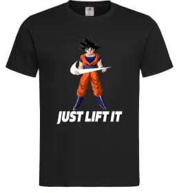 Мужская футболка DragonBall just lift it Черный фото
